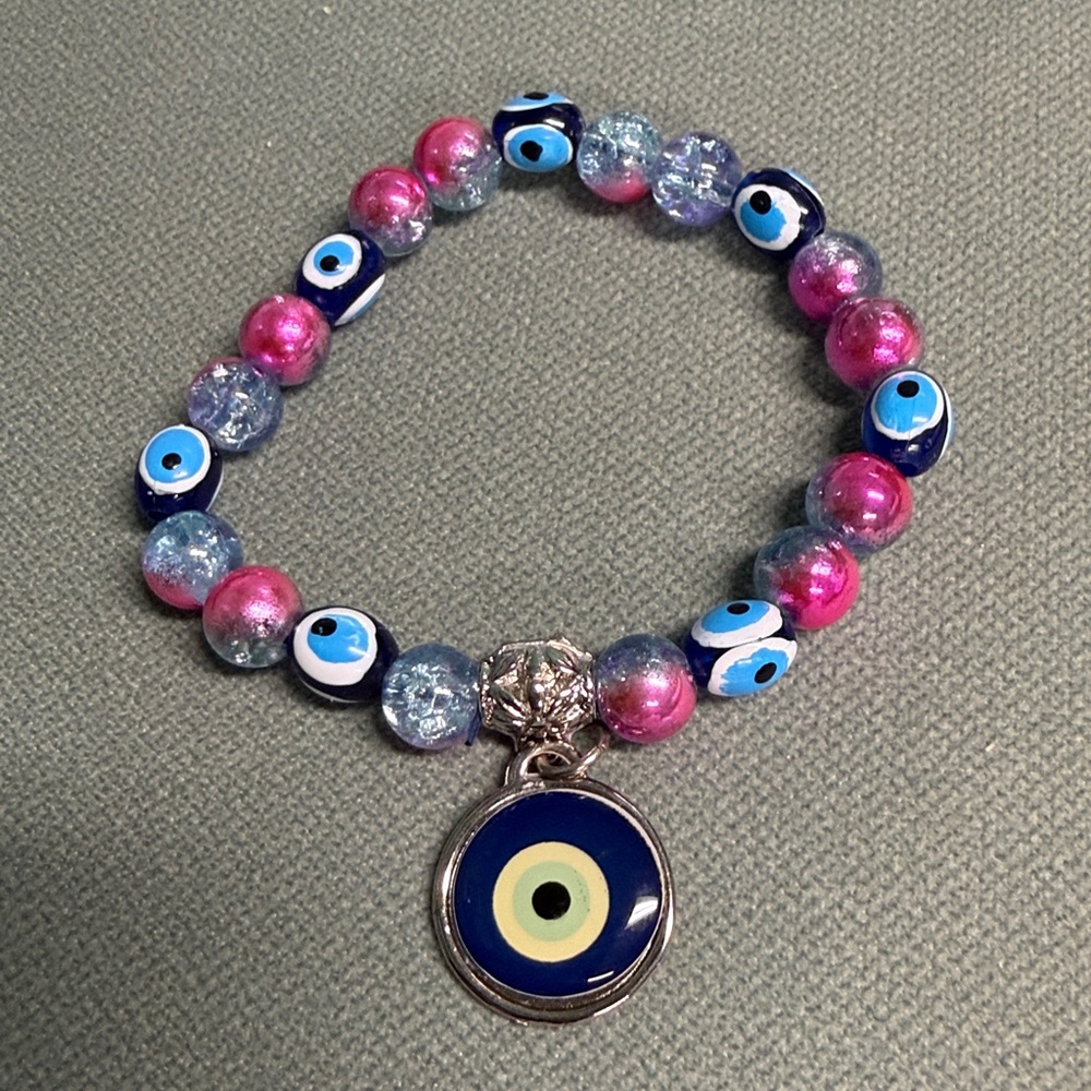 COLORFUL EVIL EYE BRACELET FROM GREECE - Picture 3 of 5